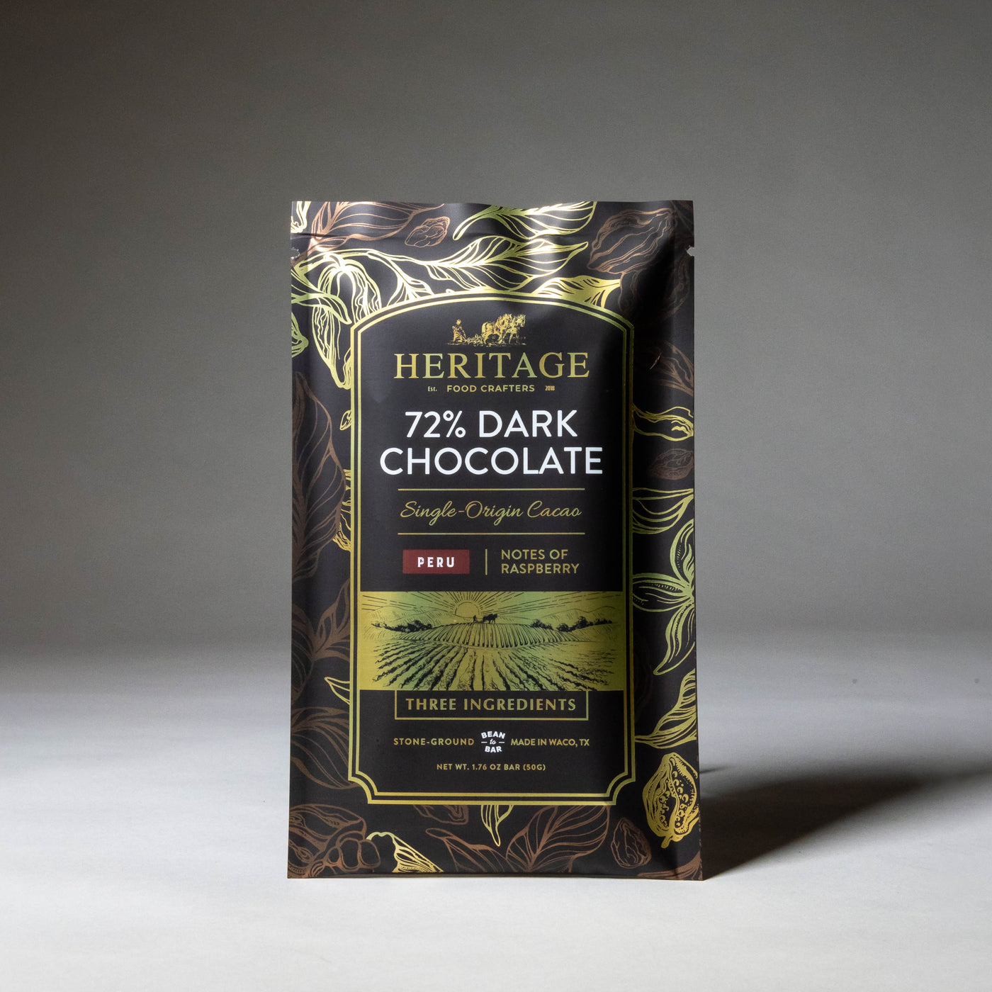 72% Peru Chocolate Bar 50g